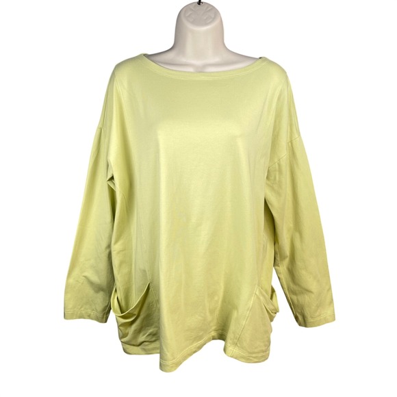 Eileen Fisher Tops - Eileen Fisher Top Medium Organic Cotton Lagenlook Oversized Boho Chic‎ Luxury